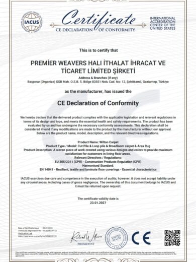 OUR CE CERTIFICATE